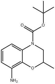 TERT-BUTYL 8-AMINO-2-METHYL-2H-BENZO[B][1,4]OXAZINE-4(3H)-CARBOXYLATE Structure
