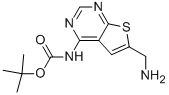 tert-Butyl 6-(aminomethyl)thieno[2,3-d]pyrimidin-4-ylcarbamate|