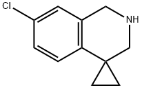 7'-CHLORO-2',3'-DIHYDRO-1'H-SPIRO[CYCLOPROPANE-1,4'-ISOQUINOLINE] Structure