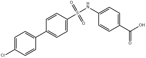 4-(4'-Chloro-4-biphenylylsulfonylaMino)benzoic acid Struktur