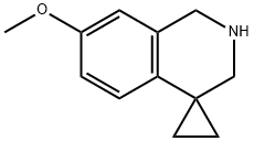 7'-METHOXY-2',3'-DIHYDRO-1'H-SPIRO[CYCLOPROPANE-1,4'-ISOQUINOLINE] Struktur