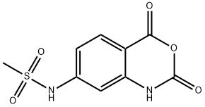 Methanesulfonamide, N-(1,4-dihydro-2,4-dioxo-2H-3,1-benzoxazin-7-yl)- Structure