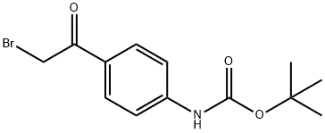 N-BOC-4-(2-溴-乙酰基)-苯胺, 885269-70-5, 结构式