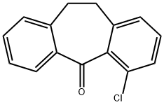 4-CHLORO-10,11-DIHYDRO-DIBENZO[A,D]CYCLOHEPTEN-5-ONE 结构式