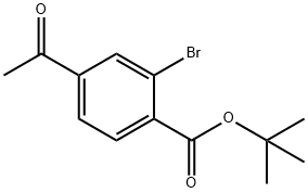 (4-ACETYL-2-BROMO-PHENYL)-CARBAMIC ACID TERT-BUTYL ESTER Structure