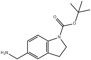 N-BOC-5-氨甲基吲哚啉, 885270-00-8, 结构式