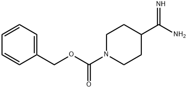 1-CBZ-PIPERIDINE-4-CARBOXAMIDINE Structure
