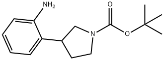 Tert-butyl 3-(2-aminophenyl)pyrrolidine-1-carboxylate 结构式