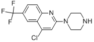 4-Chloro-2-(piperazin-1-yl)-6-(trifluoromethyl)quinoline Structure
