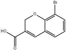 8-Bromo-2H-chromene-3-carboxylic acid Structure