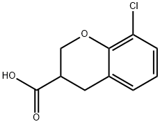 8-CHLOROCHROMAN-3-CARBOXYLIC ACID 结构式