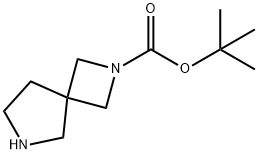 Tert-butyl 2,6-diazaspiro[3.4]octane-2-carboxylate Struktur