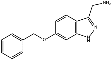 C-(6-BENZYLOXY-1H-INDAZOL-3-YL)-METHYLAMINE Struktur