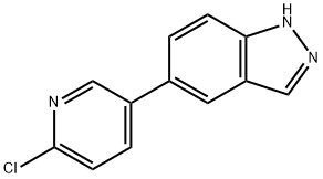 5-(6-CHLORO-PYRIDIN-3-YL)-1H-INDAZOLE Structure