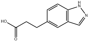3-(1H-Indazol-5-yl)propanoic acid Structure