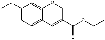 7-甲氧基-2H-苯并吡喃-3-羧酸乙酯, 885271-34-1, 结构式