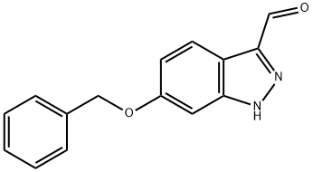 6-BENZYLOXY-1H-INDAZOLE-3-CARBALDEHYDE Struktur