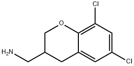 6,8-二氯苯并二氢吡喃-3-甲胺 结构式