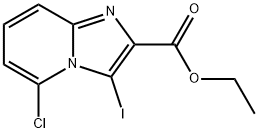 5-CHLORO-3-IODO-IMIDAZO[1,2-A]PYRIDINE-2-CARBOXYLIC ACID ETHYL ESTER Structure