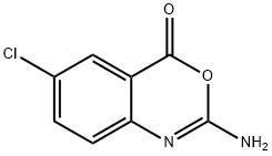 2-AMINO-6-CHLORO-4H-BENZO[D][1,3]OXAZIN-4-ONE Structure
