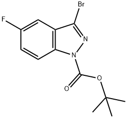 1-BOC-3-BROMO-5-FLUORO-INDAZOLE, 885271-57-8, 结构式