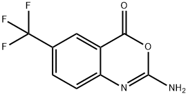 2-AMINO-6-(TRIFLUOROMETHYL)-4H-BENZO[D][1,3]OXAZIN-4-ONE Structure