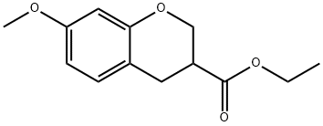 7-METHOXY-CHROMAN-3-CARBOXYLIC ACID ETHYL ESTER Structure