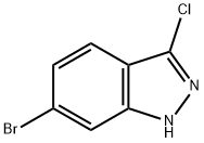 6-BROMO-3-CHLORO-1H-INDAZOLE Struktur