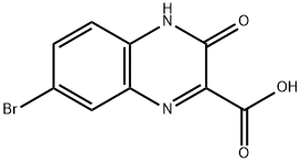 7-BROMO-3-OXO-3,4-DIHYDROQUINOXALINE-2-CARBOXYLIC ACID Struktur