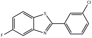 2-(3-CHLOROPHENYL)-5-FLUOROBENZO[D]THIAZOLE Struktur