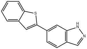 6-(BENZOTHIOPHEN-2-YL)-1H-INDAZOLE Struktur