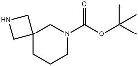 tert-Butyl 2,6-diazaspiro[3.5]nonane-6-carboxylate Struktur