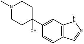 4-(1H-INDAZOL-6-YL)-1-METHYL-PIPERIDIN-4-OL Structure