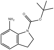 7-AMINO-2,3-DIHYDRO-INDOLE-1-CARBOXYLIC ACID TERT-BUTYL ESTER Structure