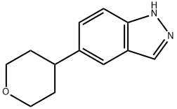5-(TETRAHYDRO-PYRAN-4-YL)-1H-INDAZOLE 结构式