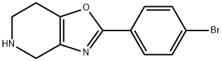 2-(4 - 溴苯基)-4,5,6,7 - 四氢-恶唑并[4,5-C〕吡啶,885272-77-5,结构式