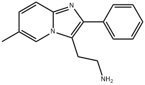 2-(6-甲基-2-苯基咪唑并[1,2-A]吡啶-3-基)乙-1-胺, 885272-82-2, 结构式
