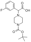 2-(4-BOC-PIPERAZINYL)-2-(3-FLUORO-PHENYL)ACETIC ACID Structure