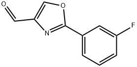 2-(3-FLUORO-PHENYL)-OXAZOLE-4-CARBALDEHYDE Structure