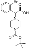 2-(4-BOC-PIPERAZINYL)-2-(2-BROMO-PHENYL)ACETIC ACID Struktur