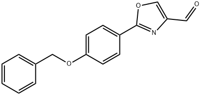 2-(4-BENZYLOXY-PHENYL)-OXAZOLE-4-CARBALDEHYDE Structure
