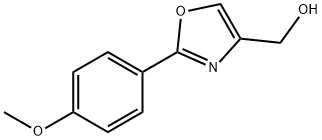 (2-(4-甲氧苯基)恶唑-4-基)甲醇, 885273-76-7, 结构式