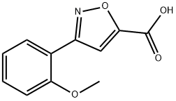3-(2-甲氧基-苯基)-异噁唑-5-羧酸, 885273-84-7, 结构式