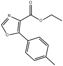 5-(对-甲苯基)恶唑-4-甲酸乙酯 结构式