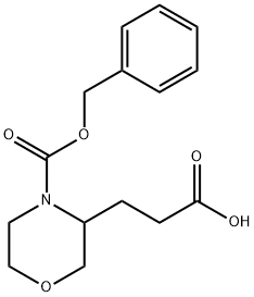 3-(2-CARBOXY-ETHYL)-MORPHOLINE-4-CARBOXYLIC ACID BENZYL ESTER Structure