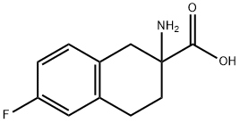 2-AMINO-6-FLUORO-1,2,3,4-TETRAHYDRO-NAPHTHALENE-2-CARBOXYLIC ACID Structure