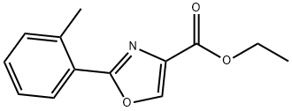 2-O-TOLYL-OXAZOLE-4-CARBOXYLIC ACID ETHYL ESTER Structure