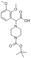 2-(4-BOC-哌嗪)-Α-(2,3-二甲氧基-苯基)乙酸, 885274-63-5, 结构式