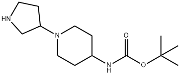 1-(3-吡咯烷基)-4-(BOC-氨基)哌啶, 885274-91-9, 结构式