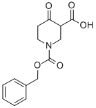 4-OXO-PIPERIDINE-1,3-DICARBOXYLIC ACID 1-BENZYL ESTER Structure